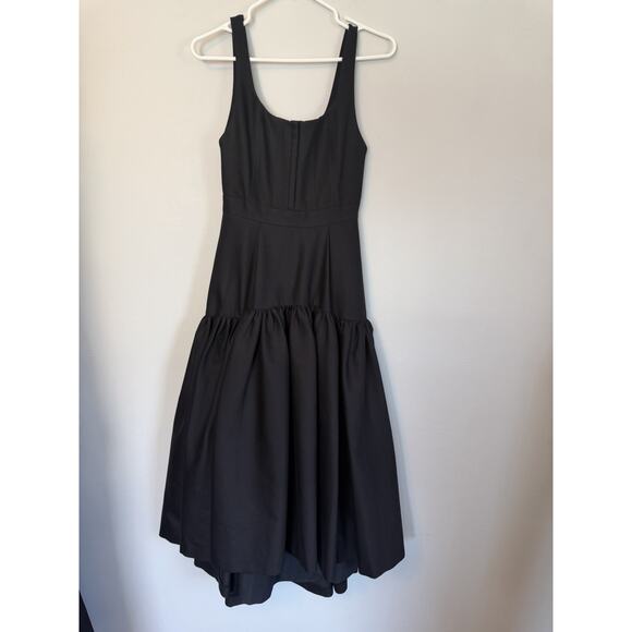 ALICE & OLIVIA Diana High Low Black Dress Sz 0 NEW $489 - Picture 7 of 16